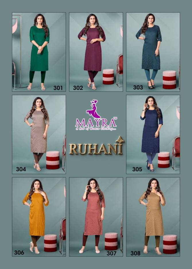 Mayra Ruhani Latest Designer Fancy Ethnic Wear Latest Kurti Collection